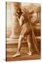 Vintage Bathing Beauty in Swimsuit-null-Stretched Canvas