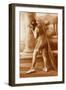 Vintage Bathing Beauty in Swimsuit-null-Framed Art Print
