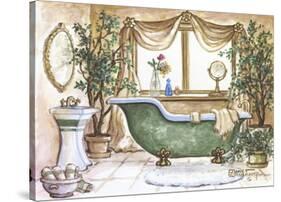 Vintage Bathtub lll-Janet Kruskamp-Stretched Canvas