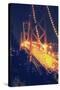 Vintage Bay Bridge Scene-Vincent James-Stretched Canvas