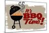 Vintage Bbq Grill Party-daveh900-Mounted Art Print