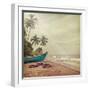 Vintage Beach Background-Sundari-Framed Photographic Print