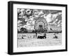 Vintage Beach, Black and White Photography, Wonder Wheel, Coney Island, Brooklyn, New York, US-Philippe Hugonnard-Framed Photographic Print