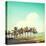 Vintage Beach Palms-Sundari-Stretched Canvas