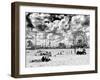 Vintage Beach, Wonder Wheel, Black and White Photography, Coney Island, Brooklyn, New York, US-Philippe Hugonnard-Framed Photographic Print