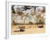 Vintage Beach, Wonder Wheel, Coney Island, Brooklyn, New York, United States-Philippe Hugonnard-Framed Photographic Print