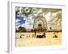 Vintage Beach, Wonder Wheel, Coney Island, Brooklyn, New York, United States-Philippe Hugonnard-Framed Photographic Print