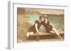 Vintage Beachgoing Couple, Stuart, Florida-null-Framed Art Print