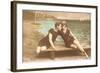 Vintage Beachgoing Couple, Stuart, Florida-null-Framed Art Print