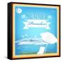 Vintage Beautiful Sea Travel Background-Alex150770-Framed Stretched Canvas