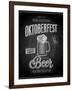 Vintage Beer Brewery Poster - Chalkboard-avean-Framed Art Print