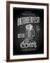 Vintage Beer Brewery Poster - Chalkboard-avean-Framed Art Print