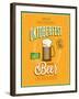 Vintage Beer Brewery Poster-avean-Framed Art Print