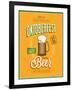 Vintage Beer Brewery Poster-avean-Framed Art Print