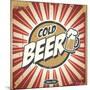 Vintage Beer Poster-Lukeruk-Mounted Art Print