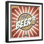 Vintage Beer Poster-Lukeruk-Framed Art Print