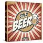 Vintage Beer Poster-Lukeruk-Stretched Canvas