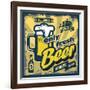 Vintage Beer Sign-bioraven-Framed Art Print
