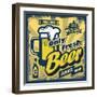 Vintage Beer Sign-bioraven-Framed Art Print