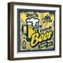 Vintage Beer Sign-bioraven-Framed Art Print