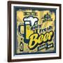 Vintage Beer Sign-bioraven-Framed Art Print