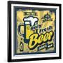 Vintage Beer Sign-bioraven-Framed Art Print