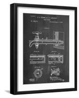 Vintage Beer Tap Patent-null-Framed Art Print