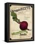 Vintage Beet Seed Packet-null-Framed Stretched Canvas