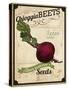 Vintage Beet Seed Packet-null-Stretched Canvas