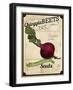 Vintage Beet Seed Packet-null-Framed Giclee Print