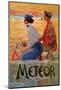 Vintage Bicycle Poster, Meteor-null-Mounted Art Print
