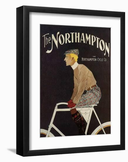 Vintage Bicycle Poster, The Northampton-null-Framed Art Print