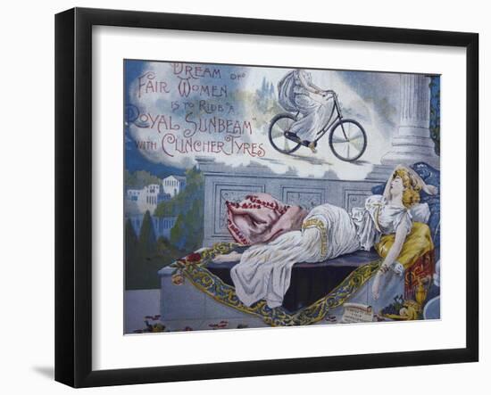 Vintage Bicycle-null-Framed Giclee Print