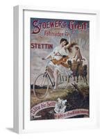 Vintage Bicycle-null-Framed Giclee Print