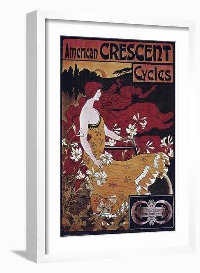 Vintage Bicycle-null-Framed Giclee Print