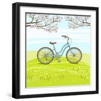 Vintage Bicycle-lolya1988-Framed Art Print