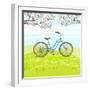 Vintage Bicycle-lolya1988-Framed Art Print