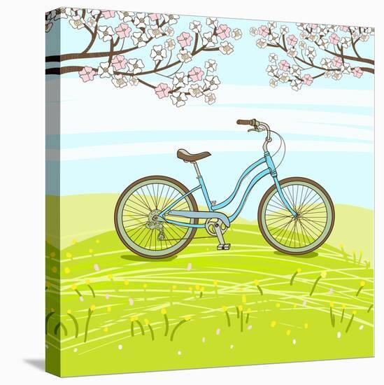 Vintage Bicycle-lolya1988-Stretched Canvas