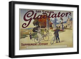 Vintage Bicycle-null-Framed Giclee Print