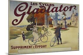 Vintage Bicycle-null-Mounted Giclee Print