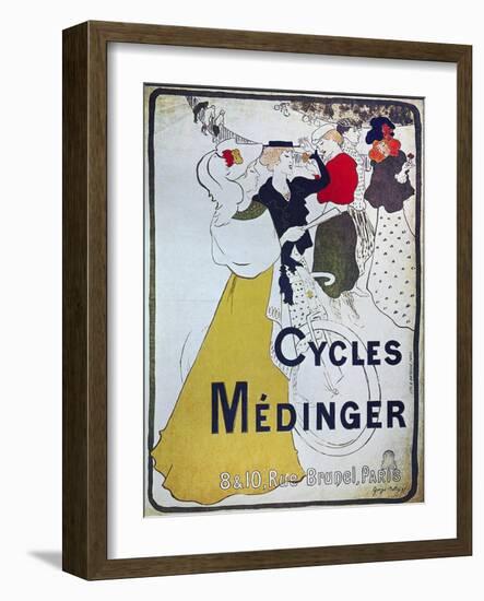 Vintage Bicycle-null-Framed Giclee Print