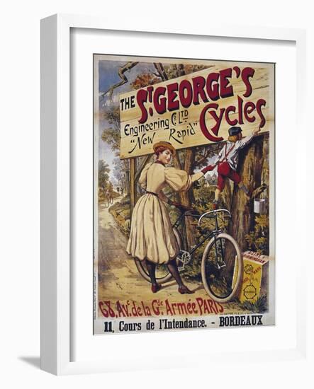 Vintage Bicycle-null-Framed Giclee Print