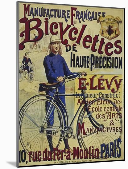 Vintage Bicycle-null-Mounted Giclee Print