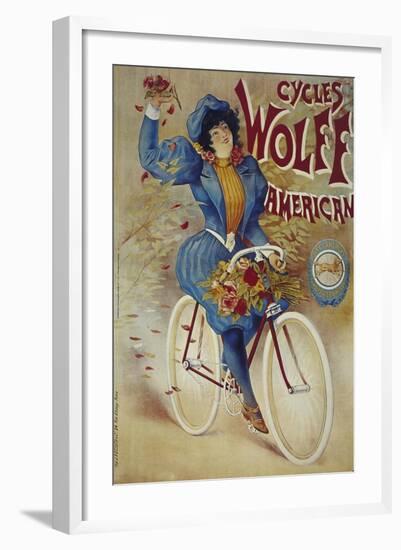 Vintage Bicycle-null-Framed Giclee Print