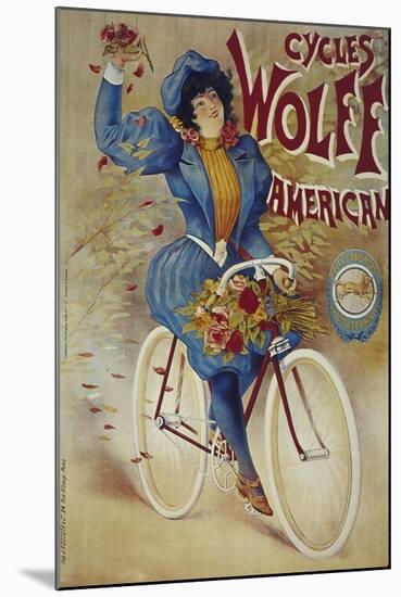 Vintage Bicycle-null-Mounted Giclee Print