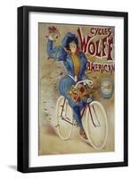 Vintage Bicycle-null-Framed Giclee Print