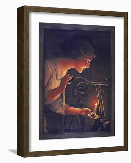 Vintage Bicycle-null-Framed Giclee Print