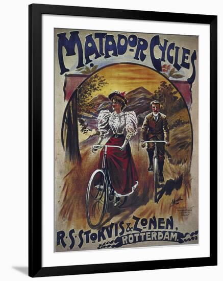 Vintage Bicycle-null-Framed Giclee Print