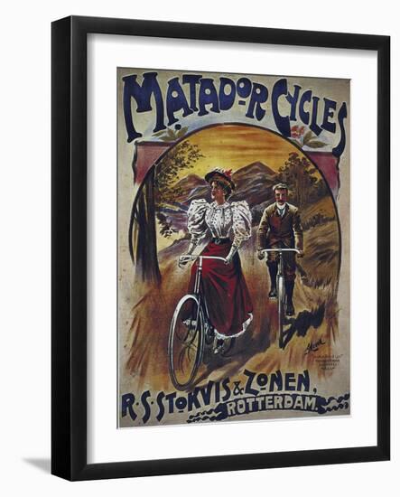 Vintage Bicycle-null-Framed Giclee Print