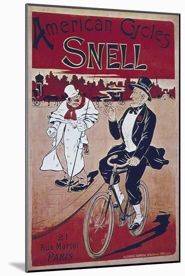 Vintage Bicycle-null-Mounted Giclee Print